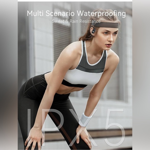 Open Ear Earbuds, True Wireless Open Ear Headphones with Earhooks New op… - Picture 4 of 6